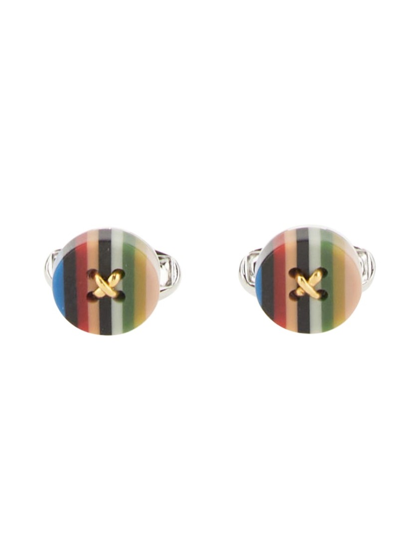 Paul Smith "button Stripe" Cufflinks