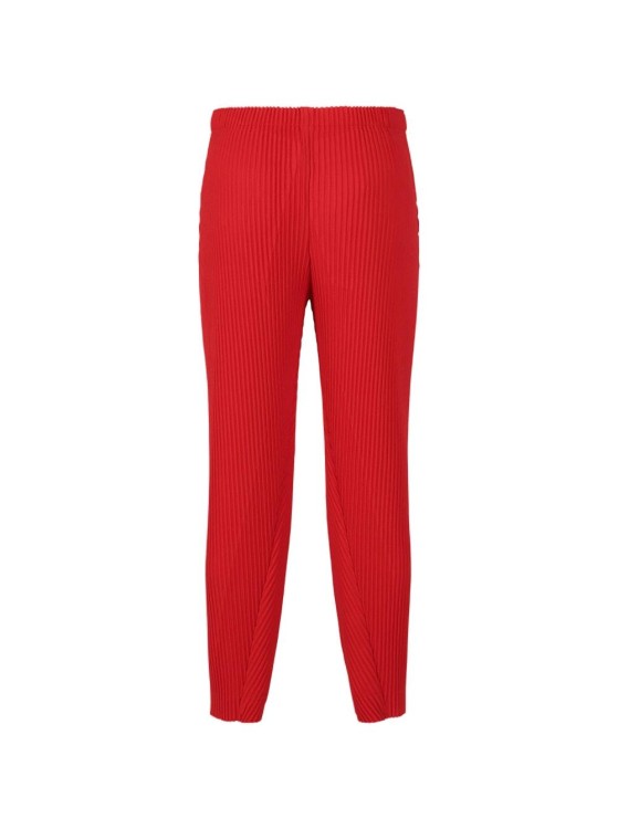Homme Plissé Issey Miyake Full-Length Pants - Red | THE LIST