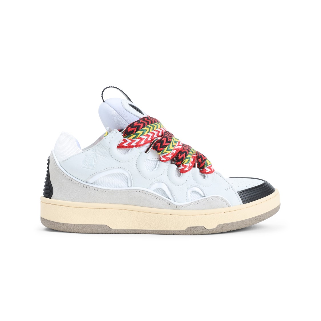 Lanvin Suede Leather Curb Sneakers
