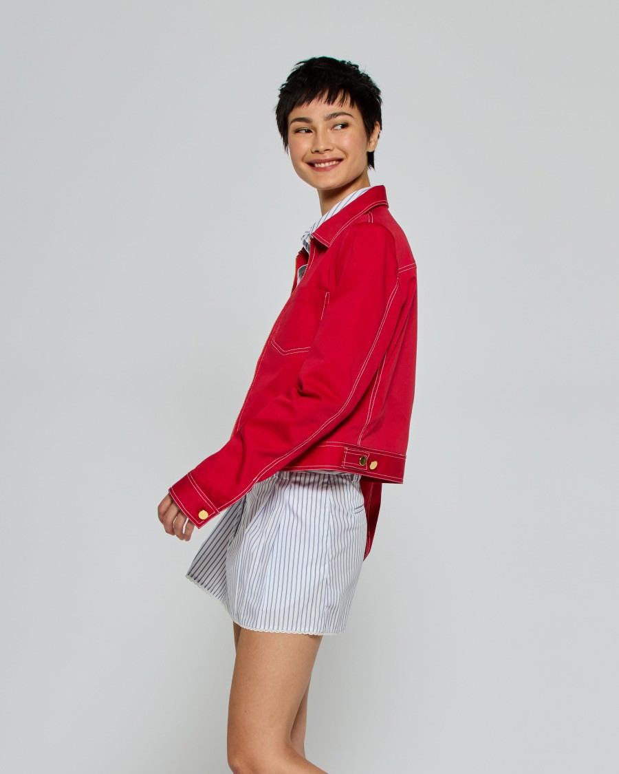 Serena Bute Cargo Jacket '25 - Red