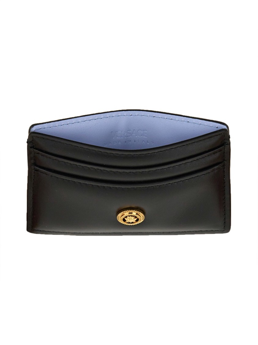 Versace Card Holder Jellyfish Biggie In Black