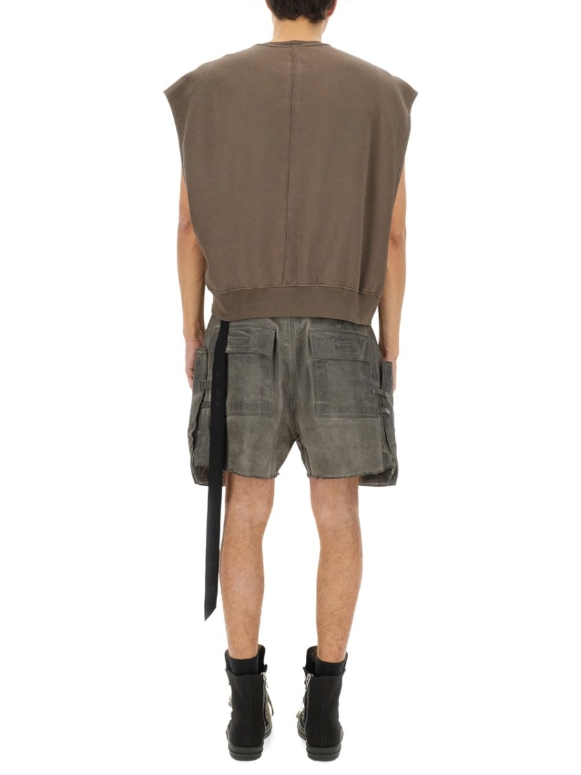 Rick Owens Drkshdw Drkshdw By Rick Owens Cotton Sweatshirt In Brown