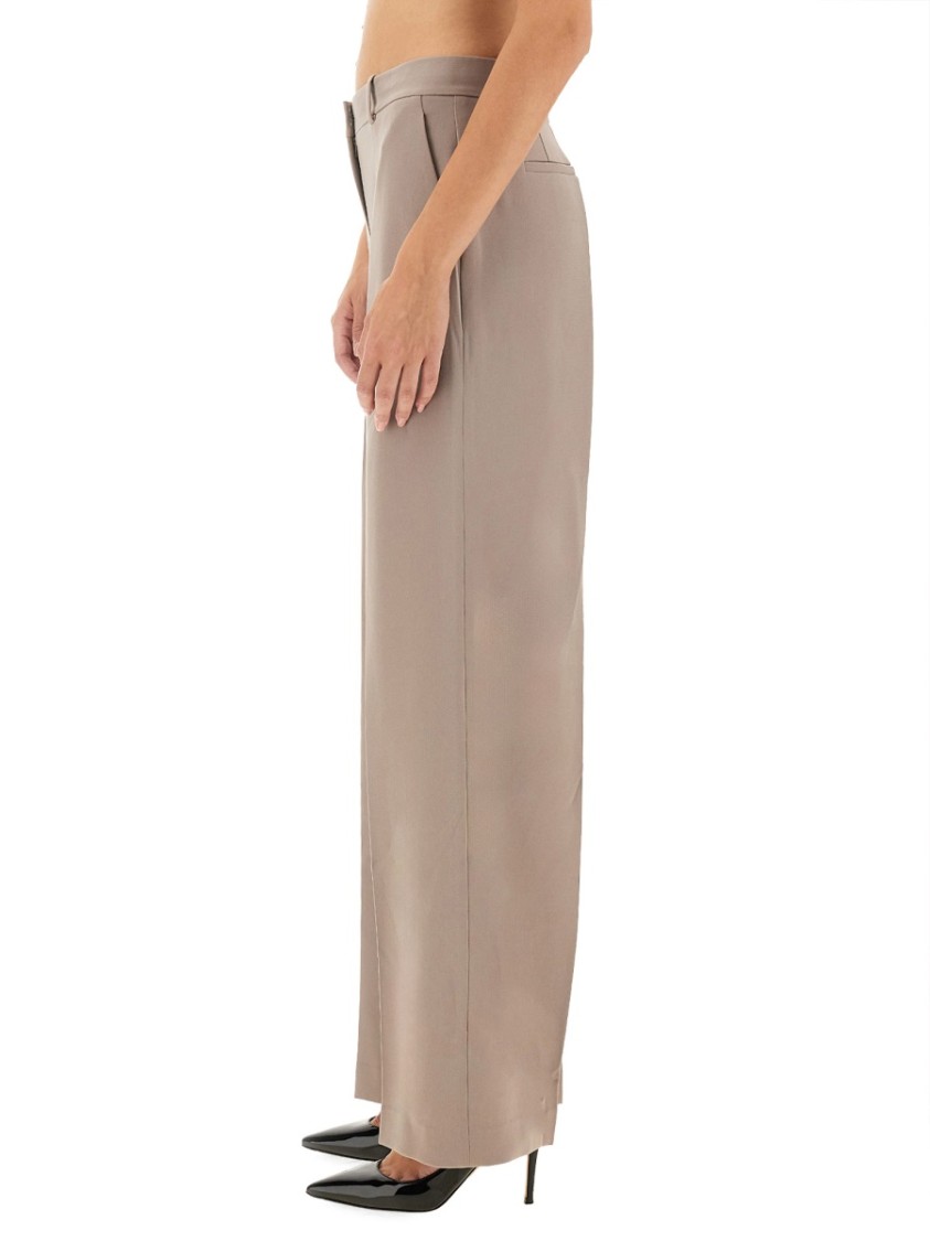 Theory Admiral Crepe Wide-leg Cargo Pants In Neutrals