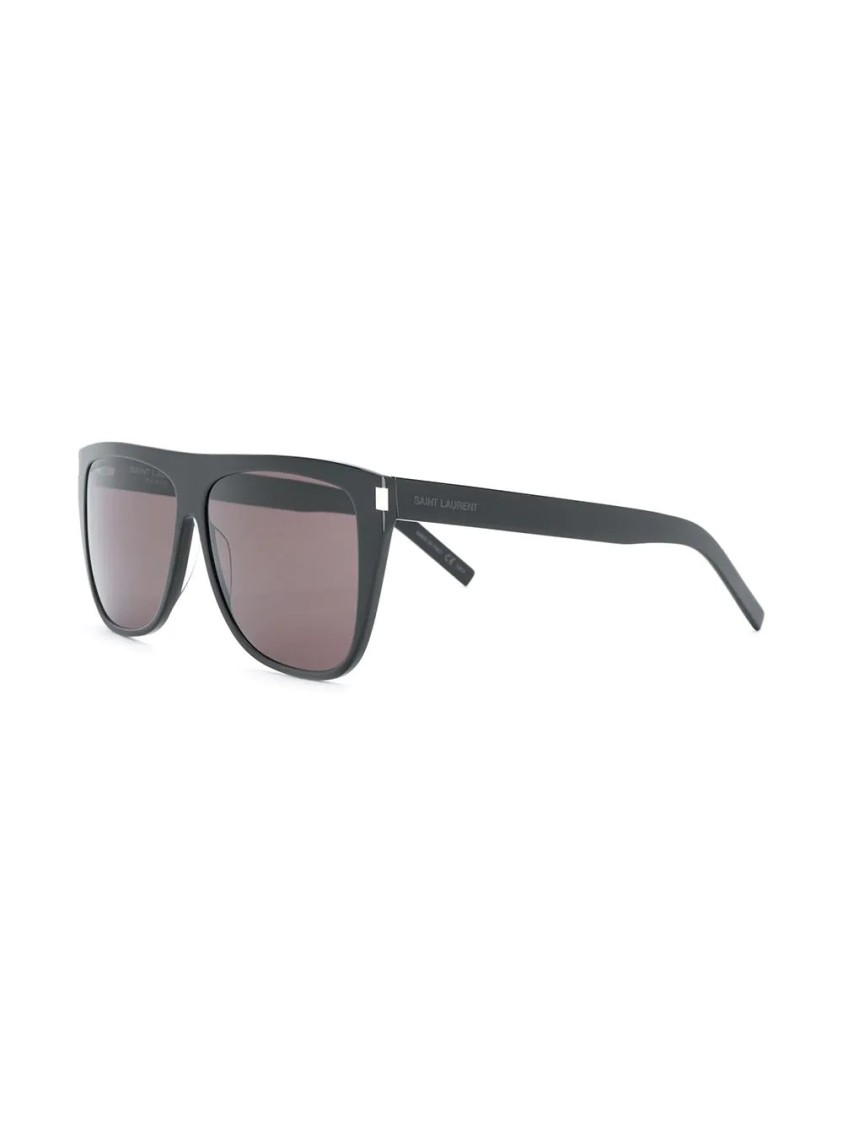 Saint Laurent Angular Frame Sunglasses In Black