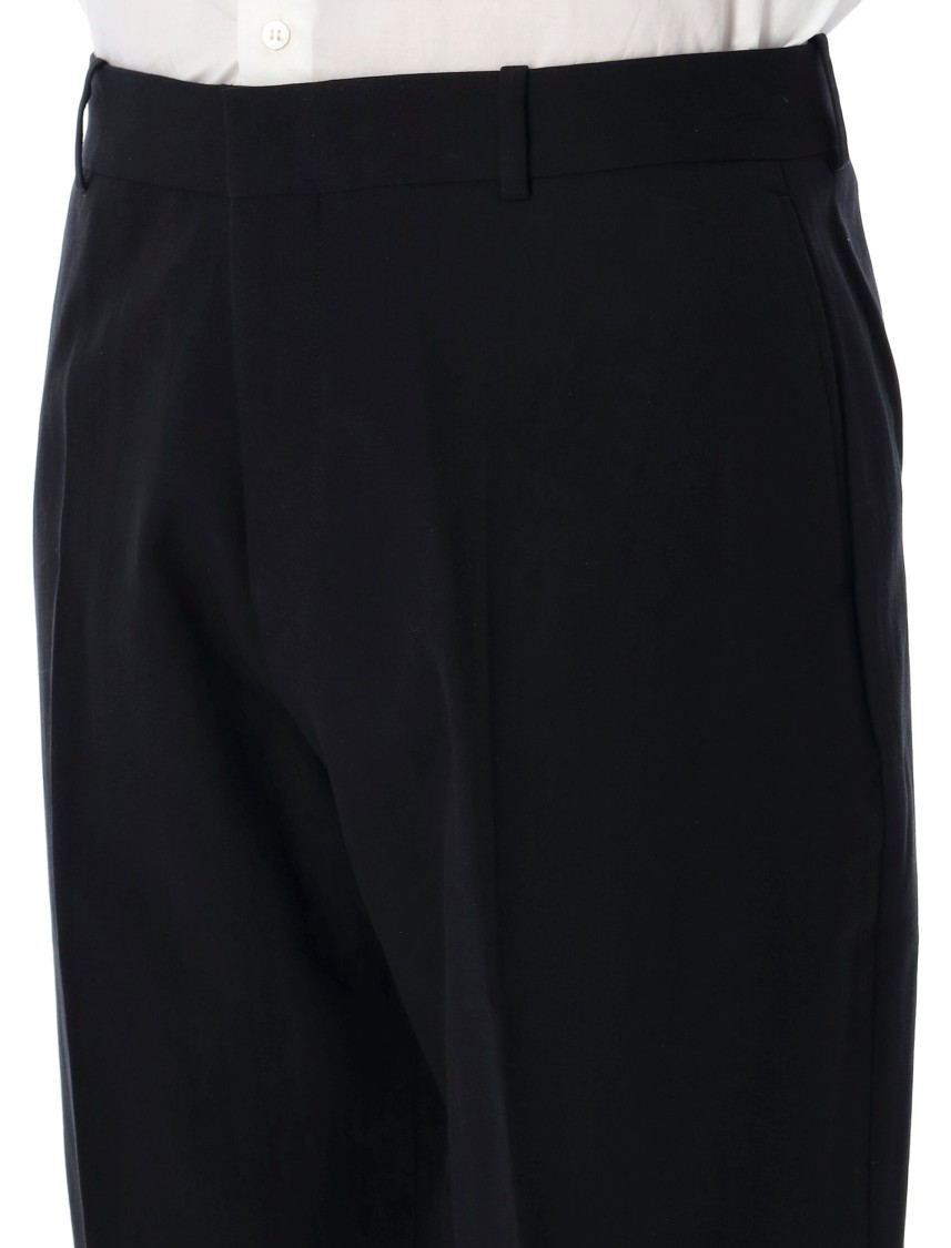 Studio Nicholson Tailored Trouser With Functional Pockets And Loops In Black