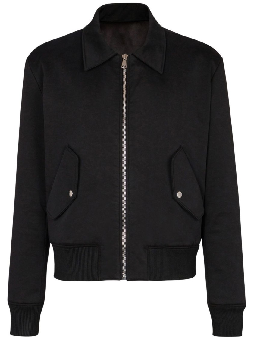 Balmain Tailored Black Jacket With Front Zipper