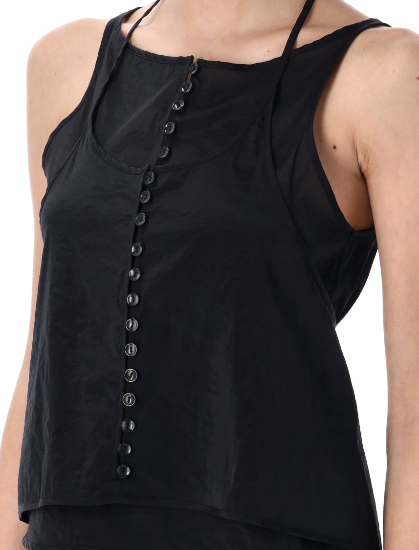 LOW CLASSIC LOW CLASSIC LAYERED HALTERNECK BUTTON LOOP TOP