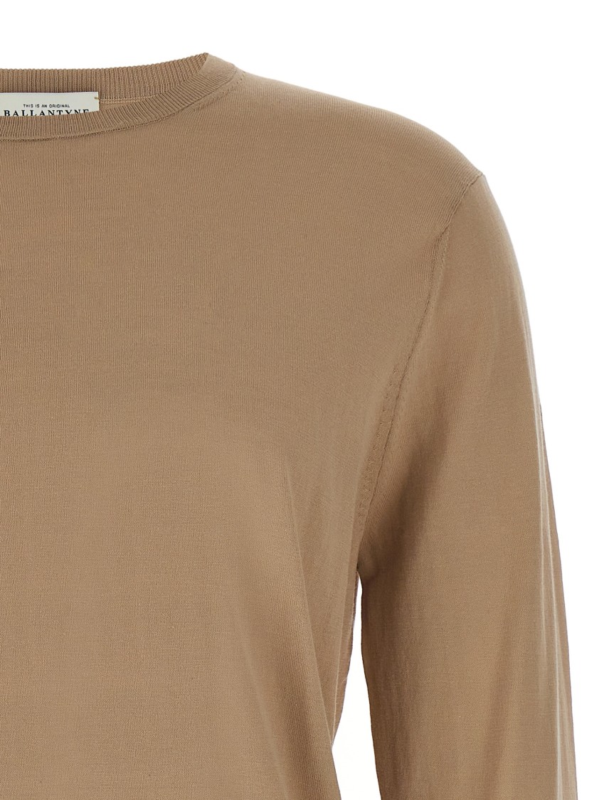 Ballantyne R Neck Sweaters And Cardigans In Brown