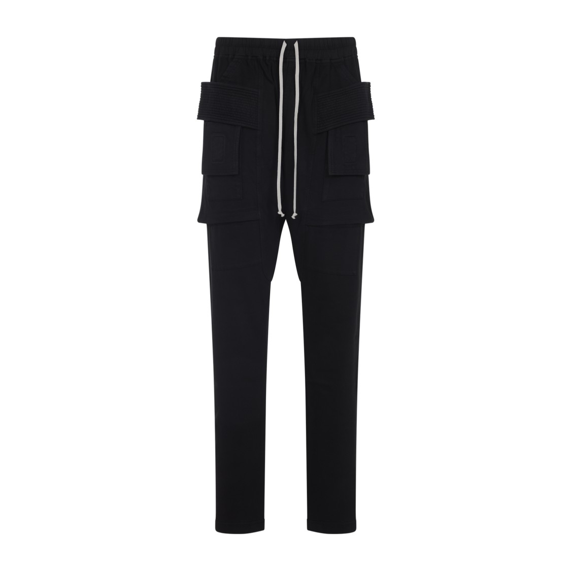 Rick Owens Drkshdw Drkshdw By Rick Owens Creatch Cargo Black Cotton Pants