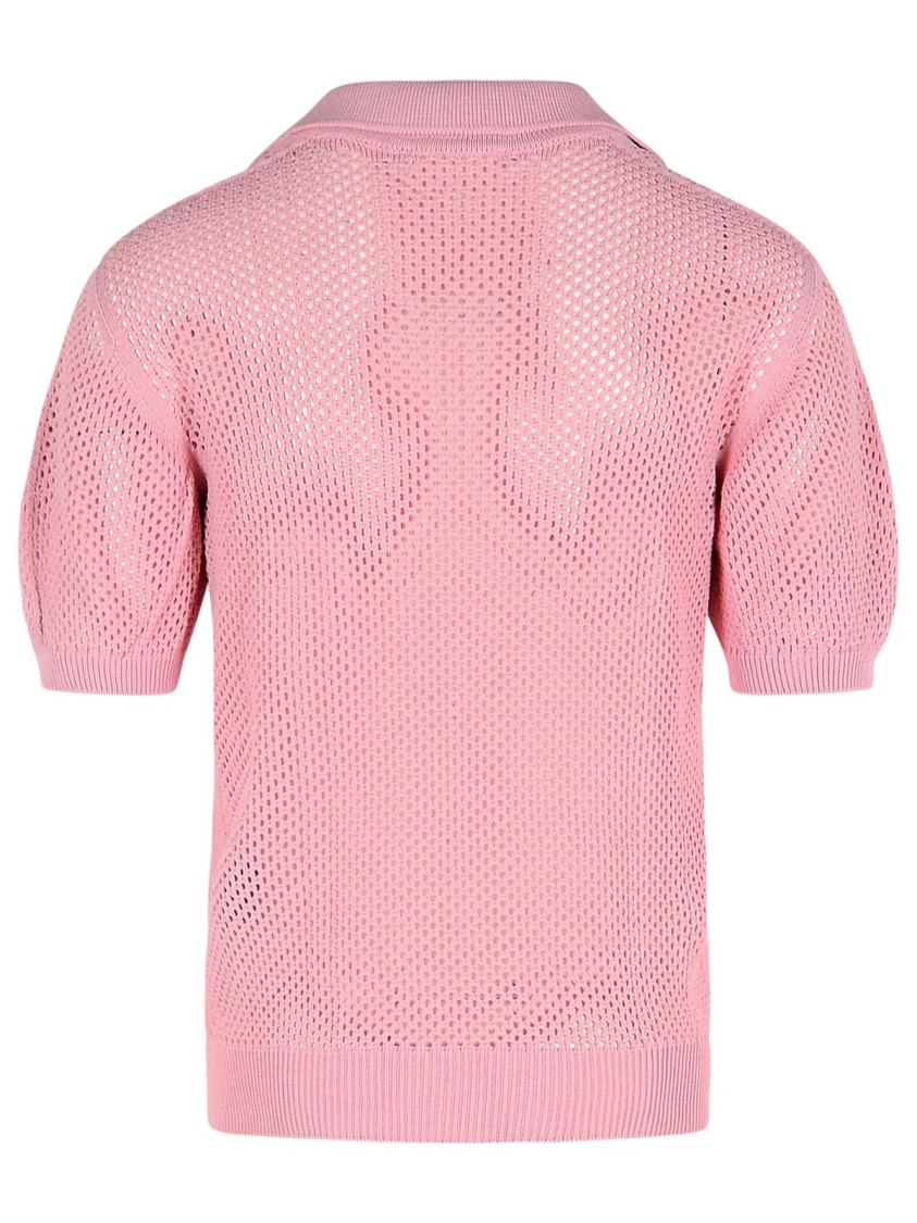 Laneus Pink Viscose Blend Sweater In Pink