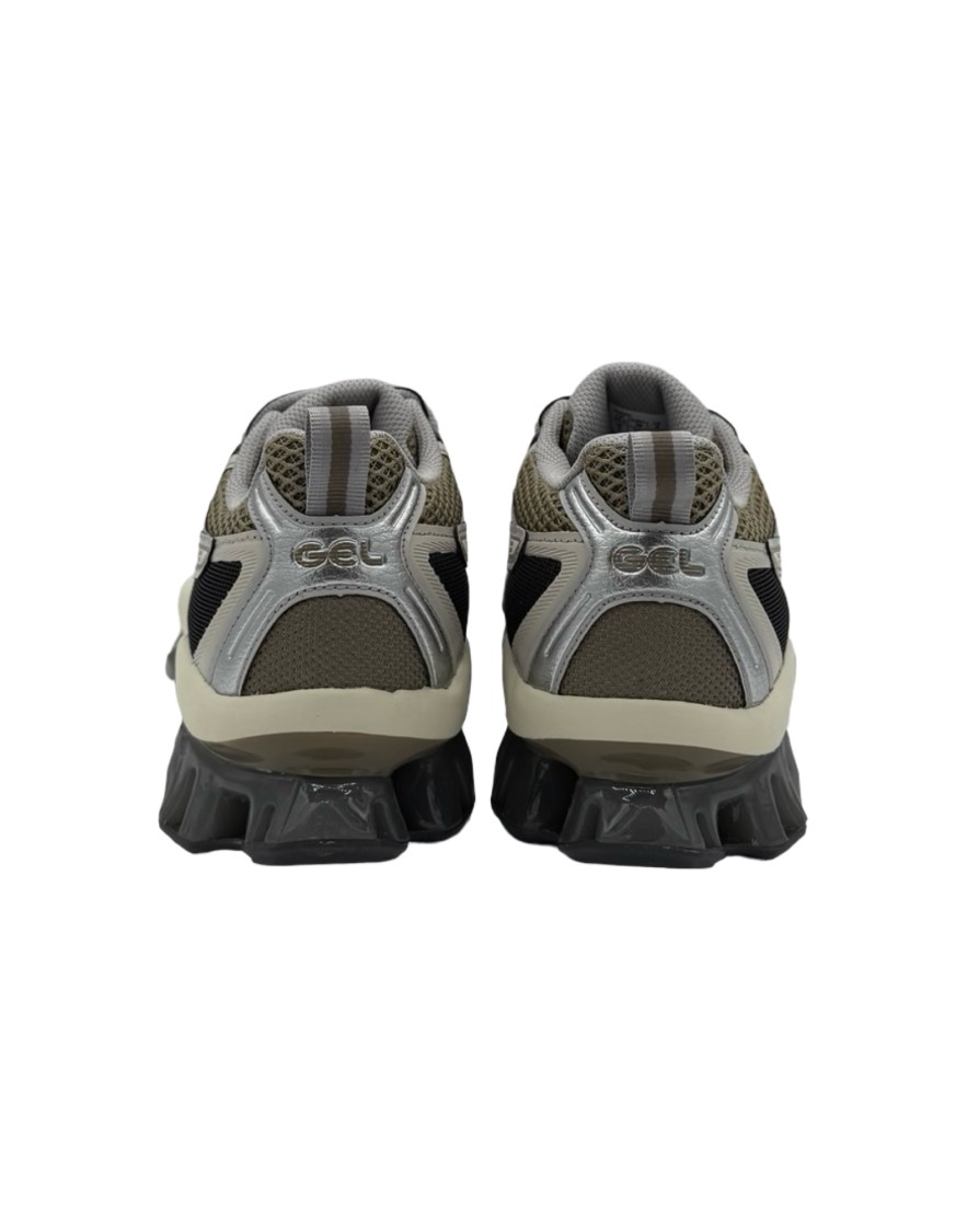 Asics 'mesh Upper Kinetic Sneakers With Pull Tab' In Gray