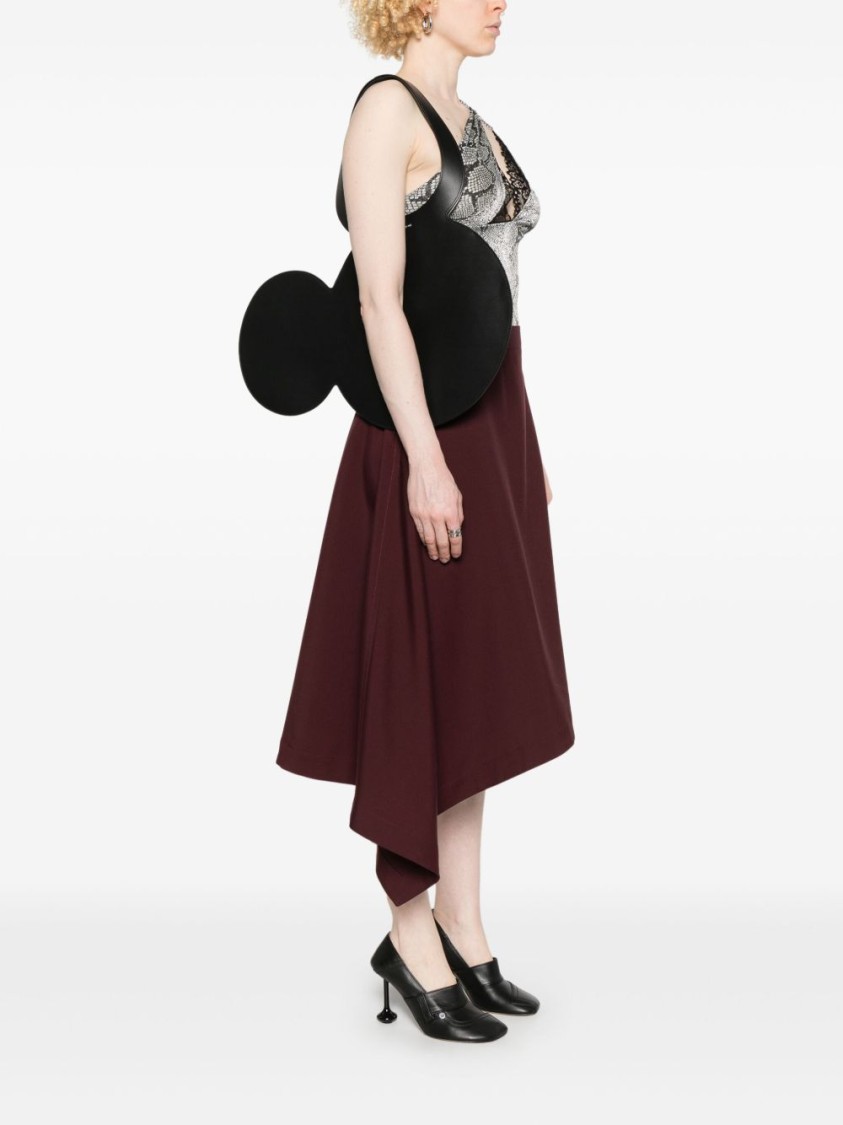 COPERNI COPERNI MICKEY MOUSE-INSPIRED BLACK CALFSKIN TOTE BAG