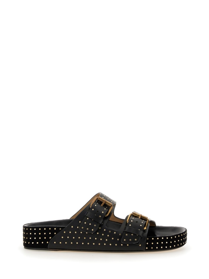 Shop Isabel Marant "lennyo" Sandals In Black