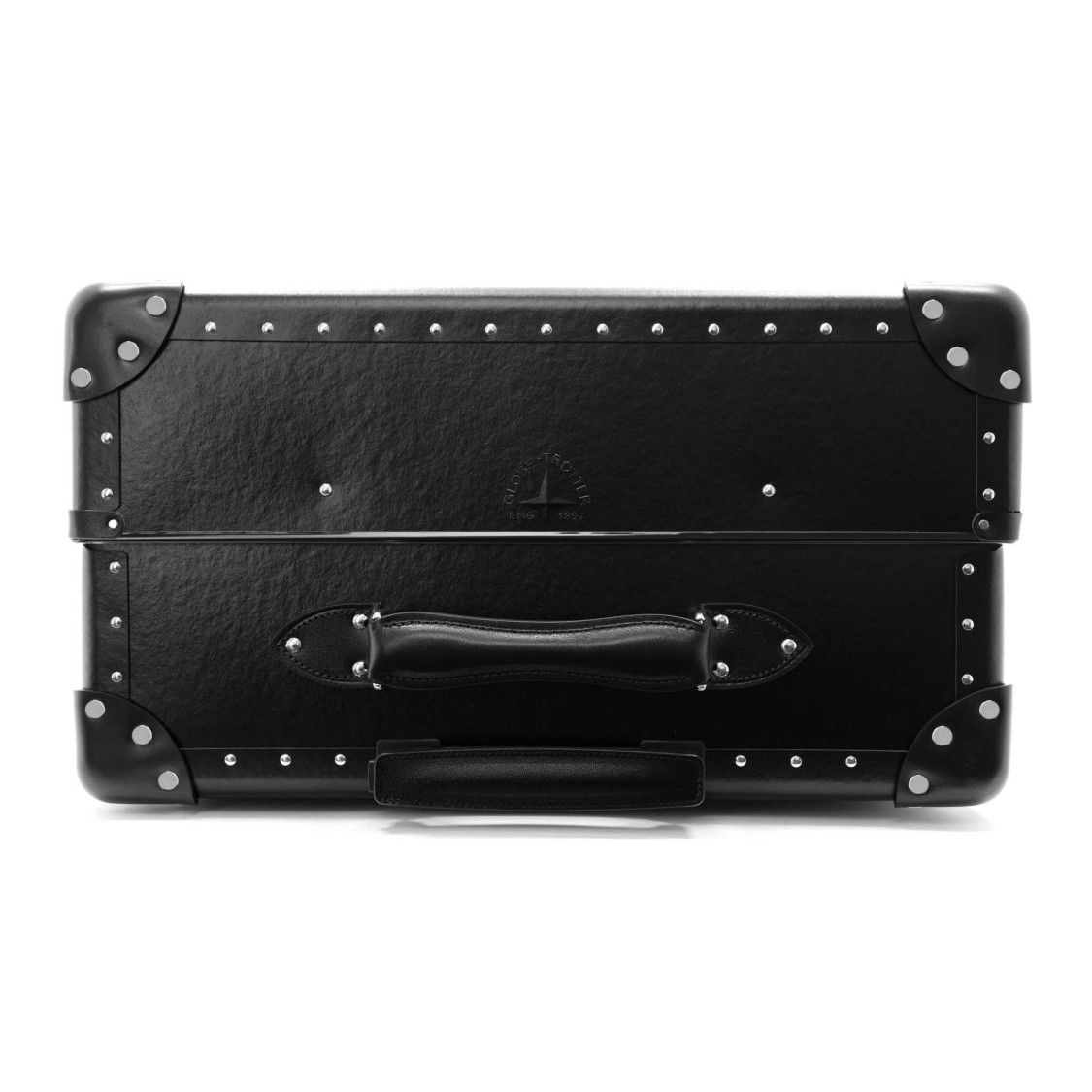 Globe-trotter Globe Trotter Centenary Large Check-in Suitcase With Leather Accents In Black