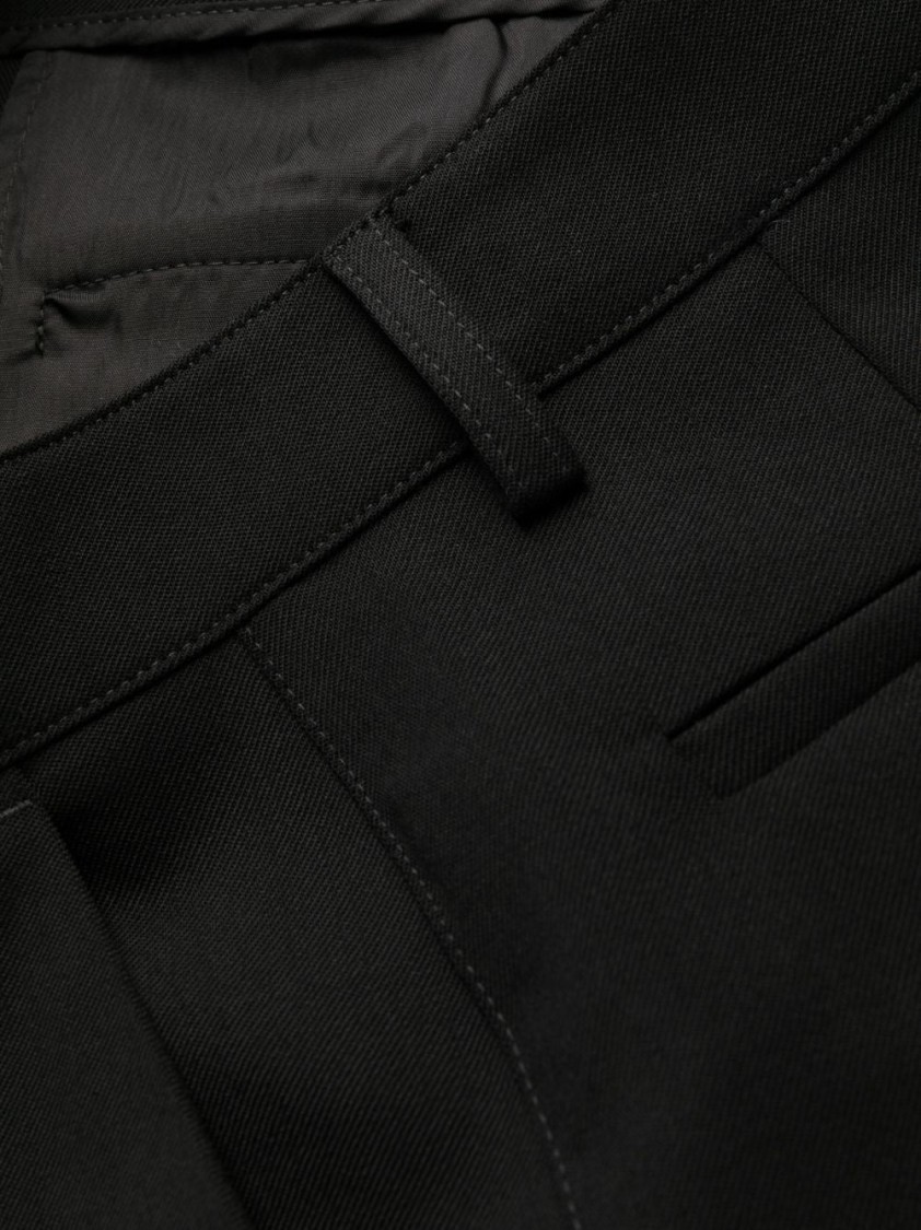パンツ P.A.R.O.S.H. Tailored Black Trousers With Structured P.a.r.o.s.h . Tailored Black Trousers With Structured