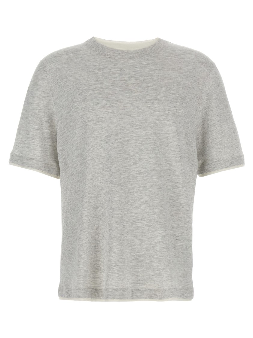 Brunello Cucinelli T-Shirt With Faux-Layering Design And