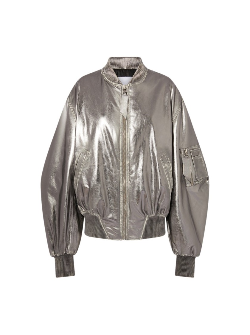 Attico The  Metallic Bomber Jacket