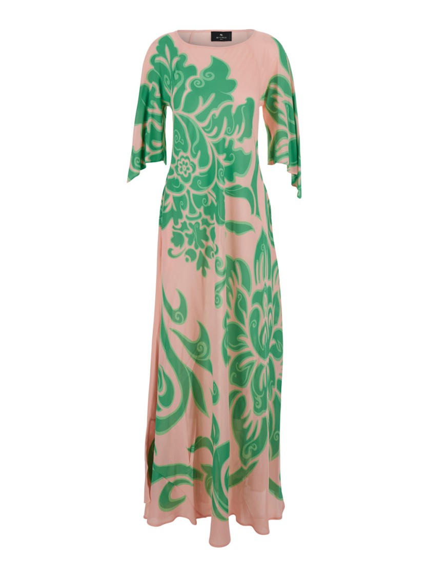 Shop Etro Multicolor Long Dress