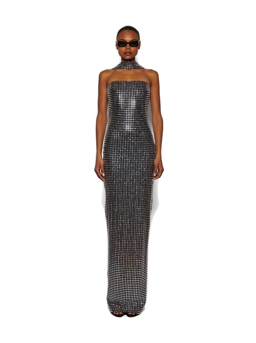 The New Arrivals By Ilkyaz Ozel Suri Gown Istanbul - Black In Black