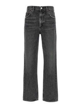 デニム・ジーパン Agolde V-Waisted Clear Blue Jeans With Five-Pocket Design Agolde V-Waisted Clear Blue With Five-Pocket Design | THE LIST