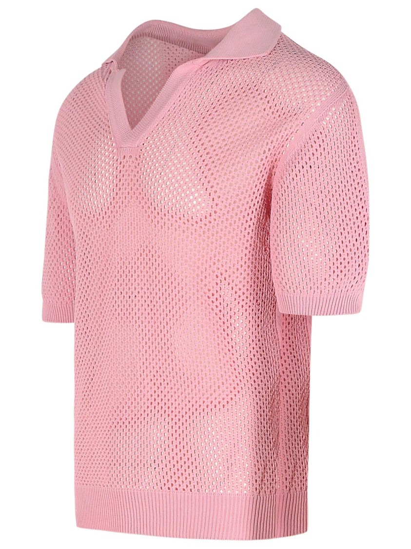Laneus Pink Viscose Blend Sweater In Pink