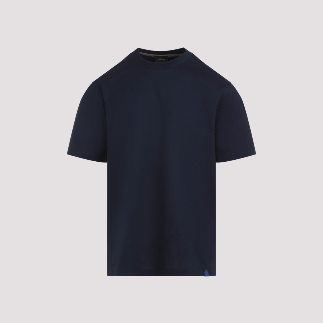 Brioni Cotton Jersey Crewneck T-shirt In Black