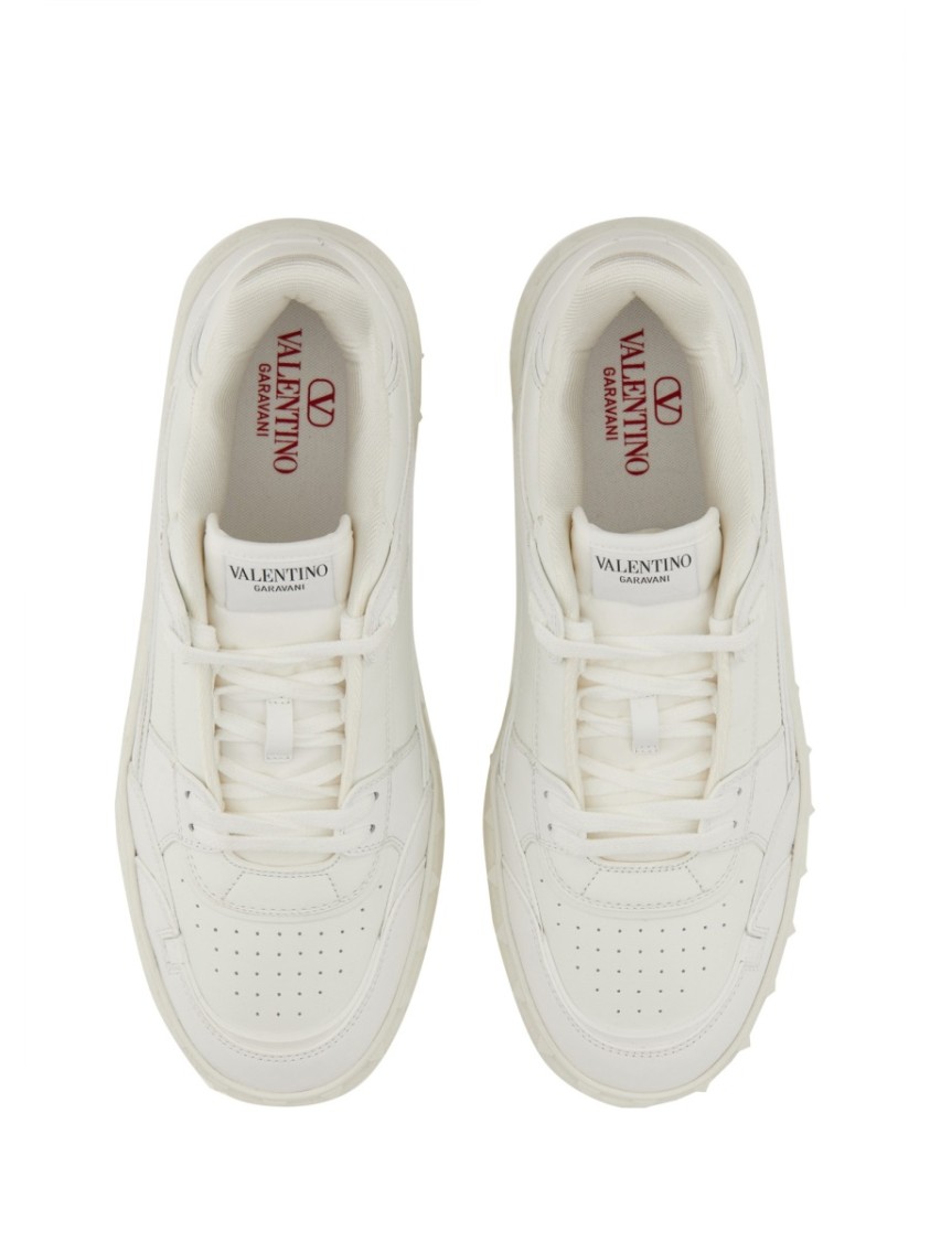 Valentino Leather Freedots Sneakers Studded Detailing