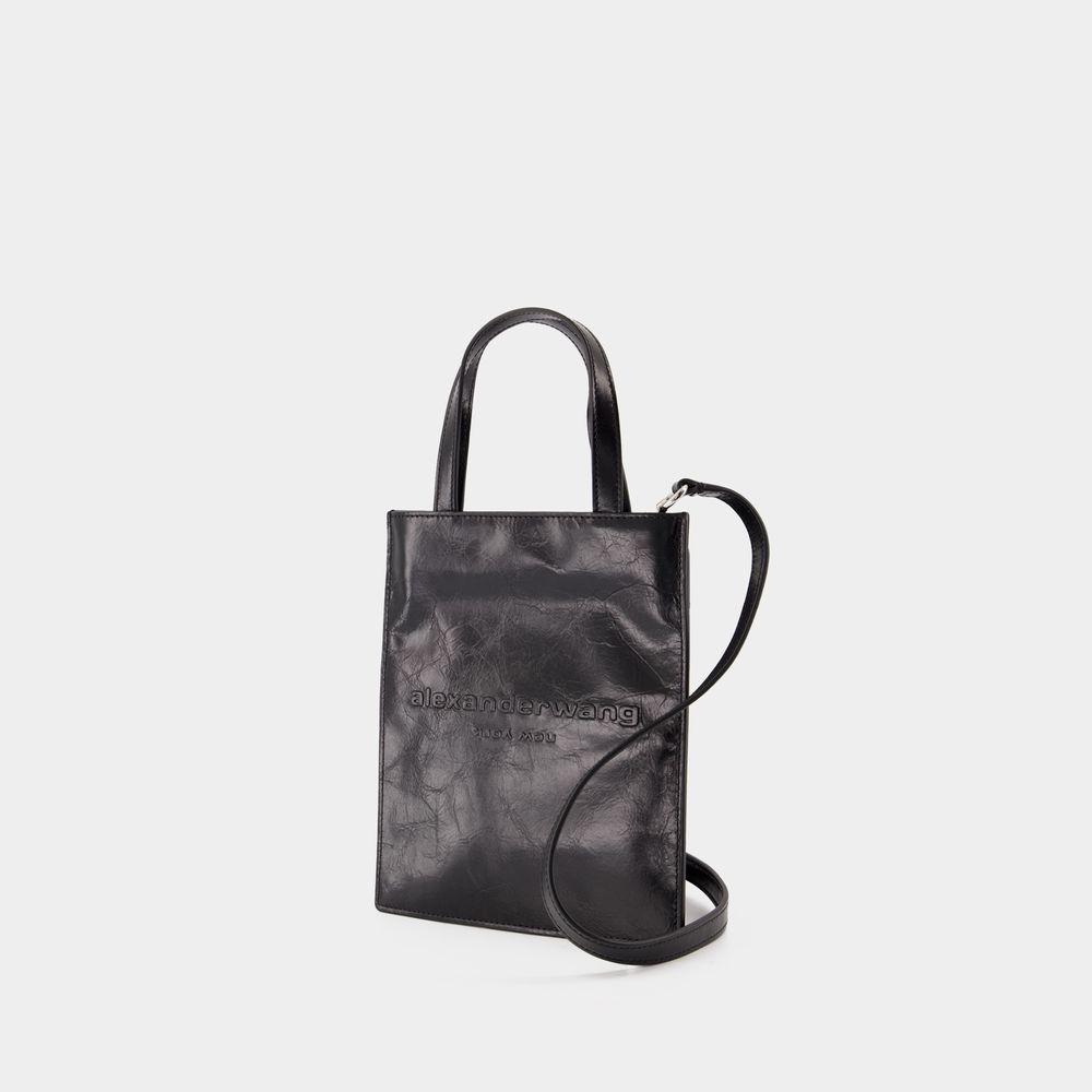 トートバッグ Alexander Wang Pinch Small Shopping Bag - Leather - Black Alexander Wang Pinch Small Shopping Bag - Leather - Black