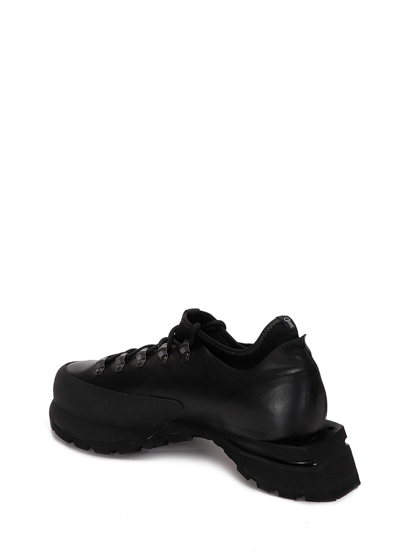 Demon Seamless Black Shoes With Sock-like Design In Black