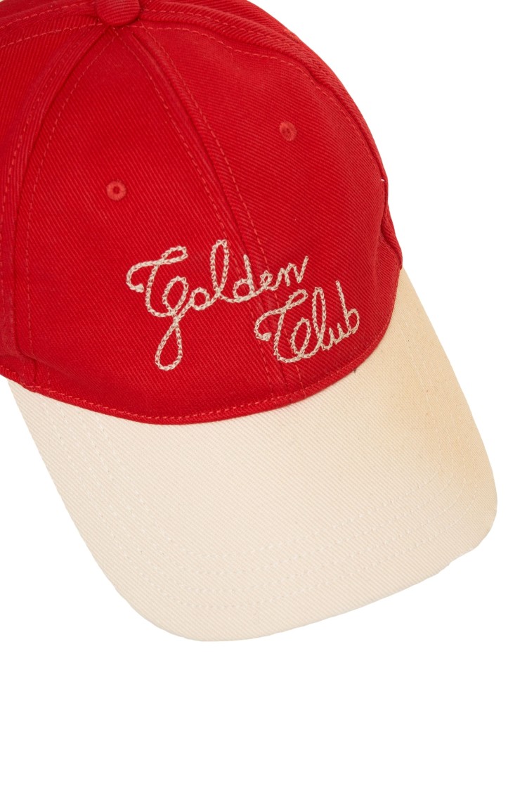 Golden Goose Deluxe Brand Baseball Cap With Logo Embroidery In Red