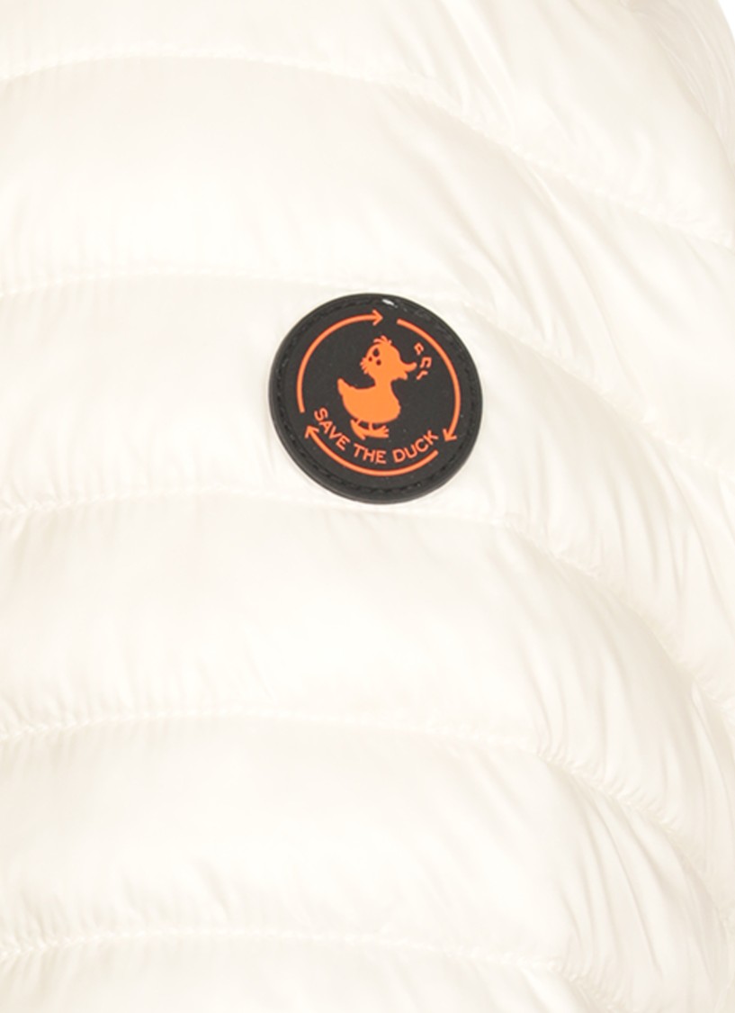 Save The Duck White Twinkle Padded Jacket In White