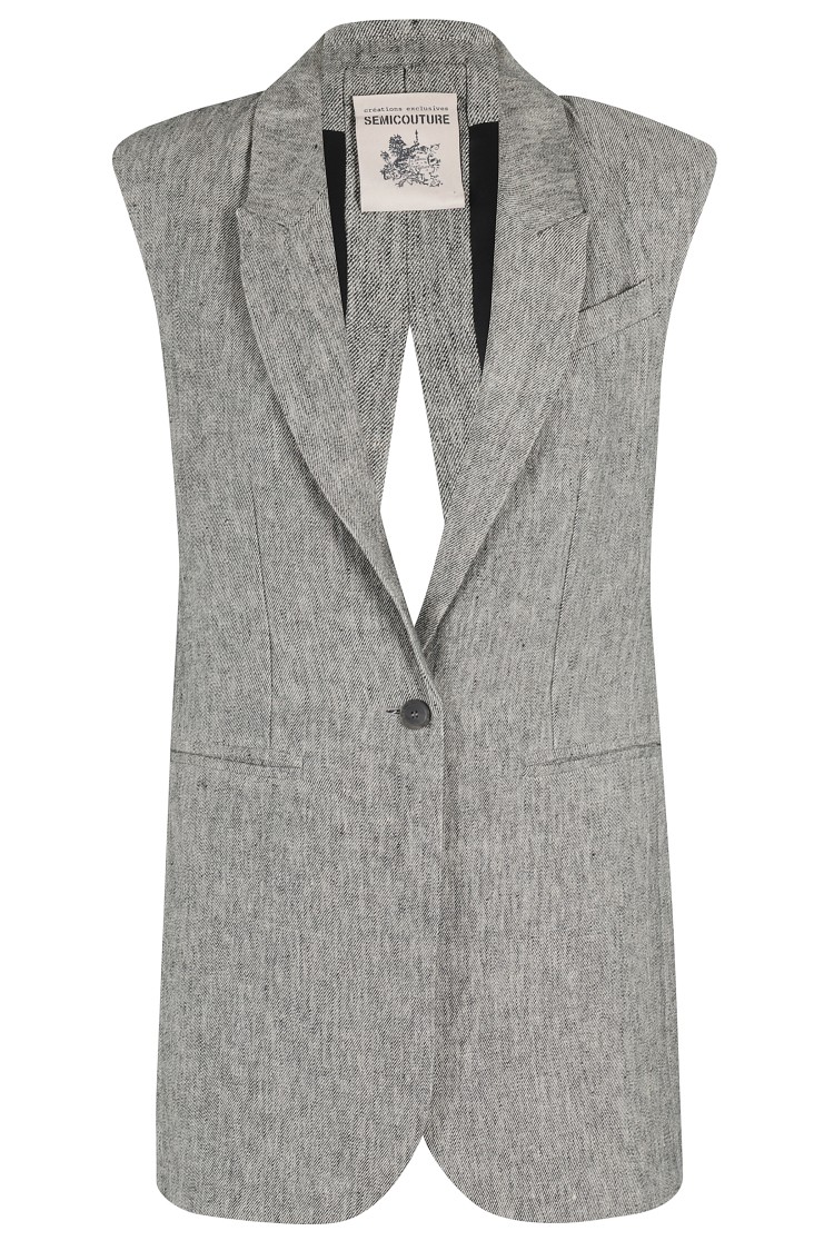 SEMICOUTURE SEMI COUTURE IPPOLITA TAILORED SEMI COUTURE GILET