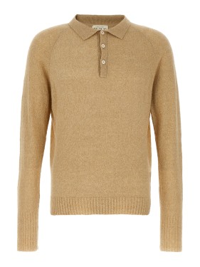 Tシャツ・カットソー MA' RY' YA SS25 Boucle polo shirt (YPK002 C1) Ma'ry'ya Bouclé cotton polo shirt available on julian