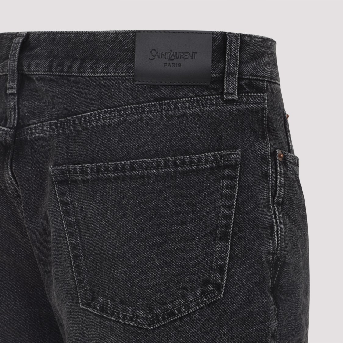Saint Laurent Mick Long Jeans In Westwood Denim Clothing In Black