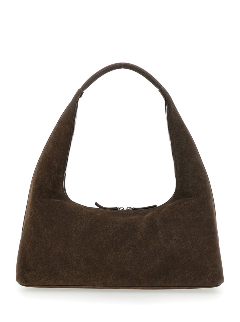 MARGESHERWOOD MARGESHERWOOD BROWN SHOULDER BAG WITH LOGO LETTERING