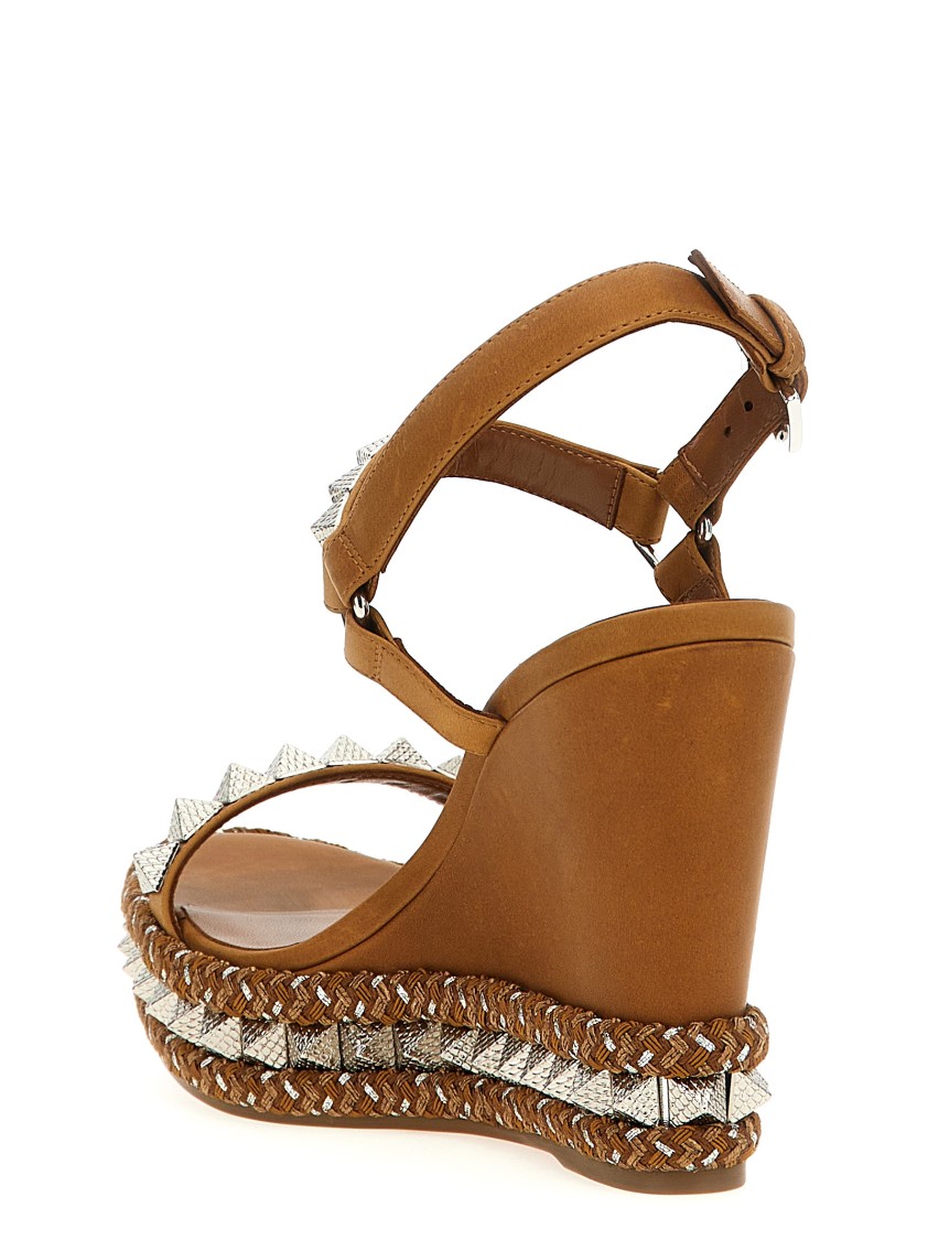 Christian Louboutin Pyraclou' Espadrilles In Brown