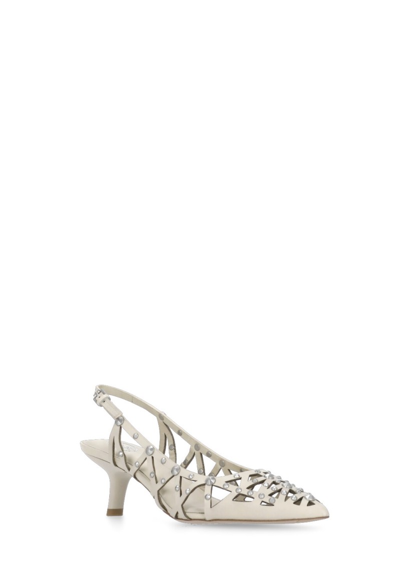 Ash Ivory Bizarre Slingback In Neutral