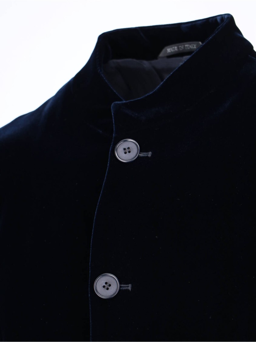 Giorgio Armani Long Sleeve Casual Jacket In Black