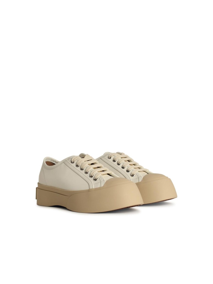 Marni Women's Leather Pablo Sneakers In Neutrals