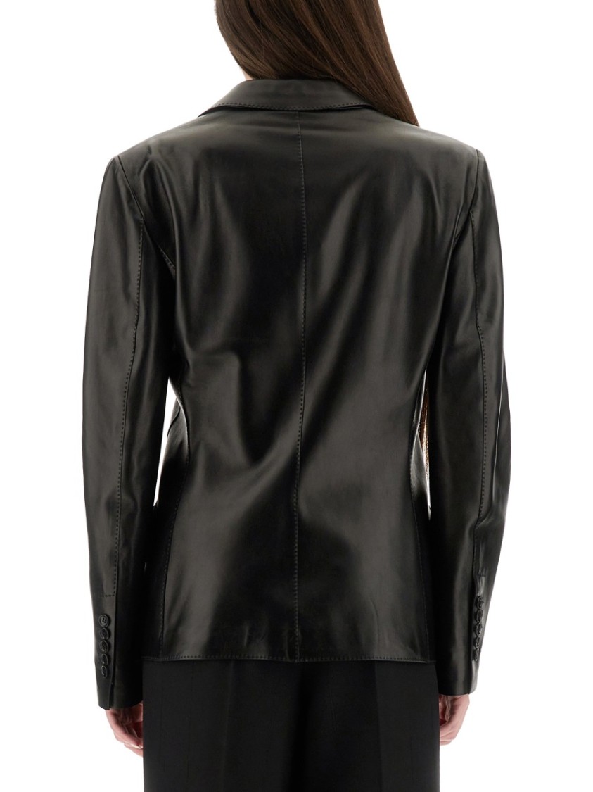 ボトムスその他 Tom Ford Fitted Lamb Leather Jacket With Spear Lapels Tom Ford Fitted Lamb Leather Jacket With Spear Lapels Blazer