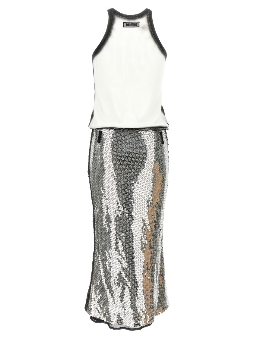 Attico Sequin Dress Dresses In Multi