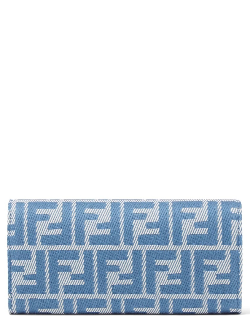 Shop Fendi Continental "ff Diamond" Wallet