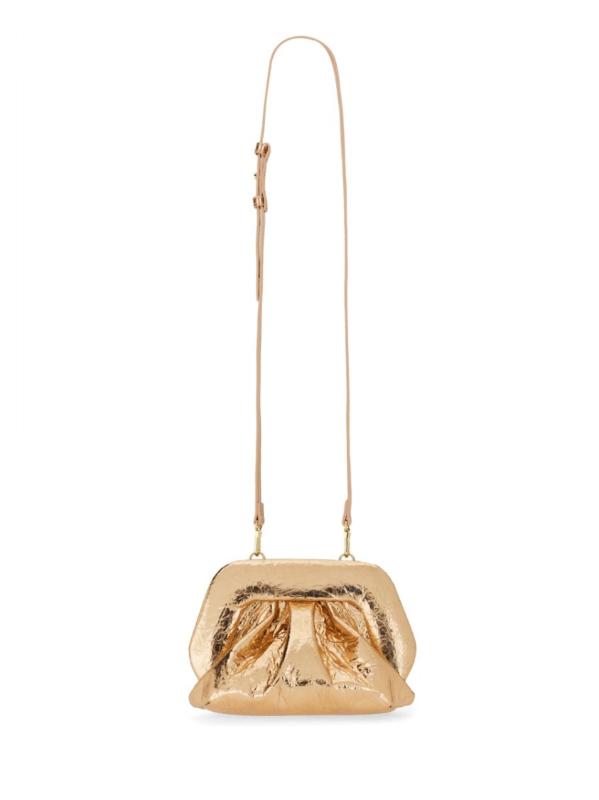 Themoirè Clutch Gea In Gold