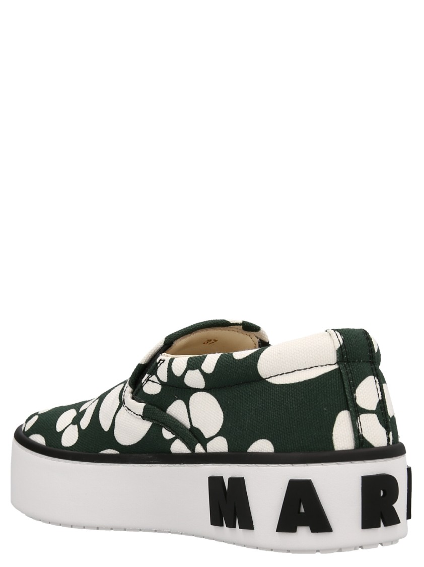 Marni Carhartt Wip X  Sneakers In Organic Cotton With Floral Print