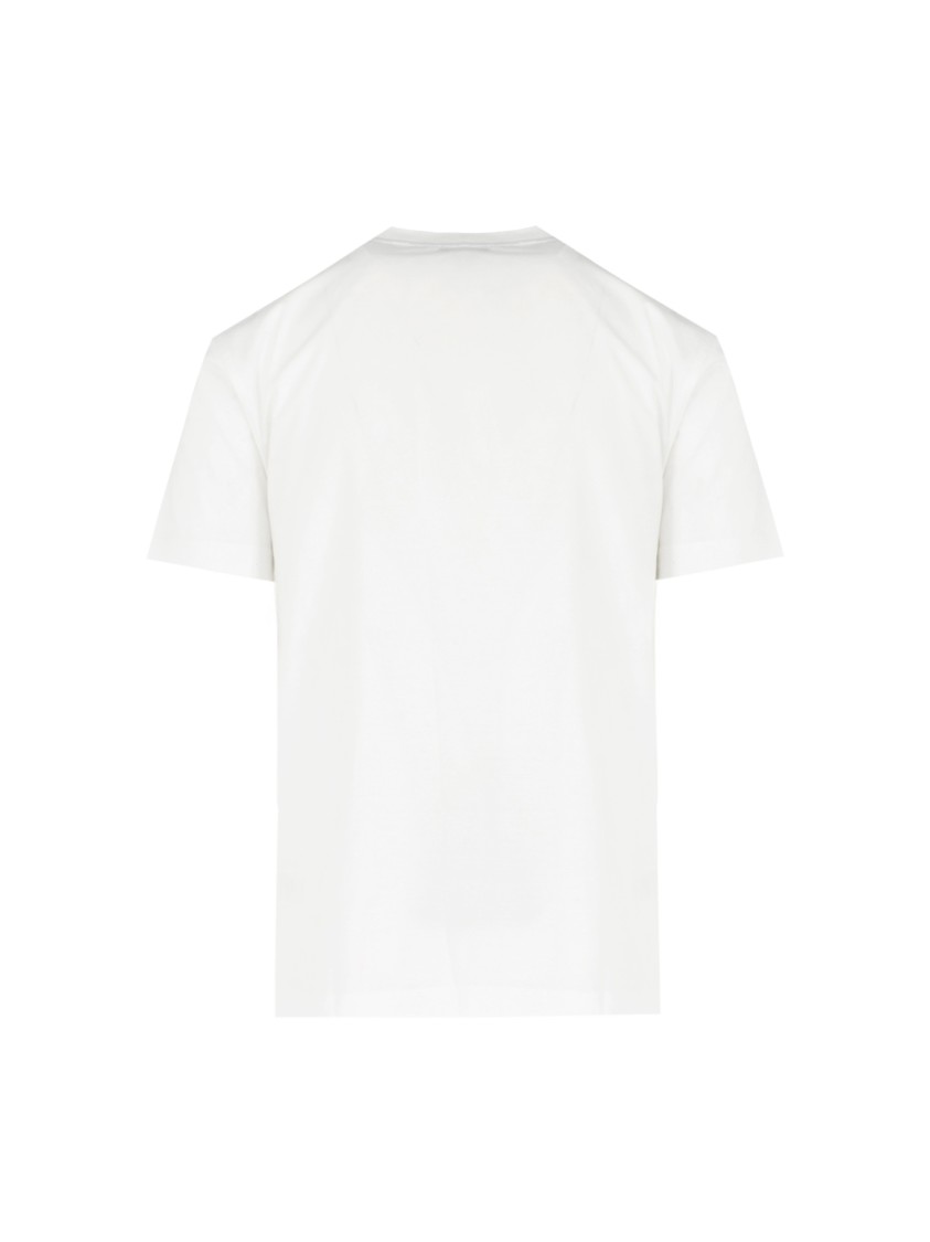 Burberry Mens Salt Ekd-embroidered Short-sleeve Cotton-jersey T-shirt