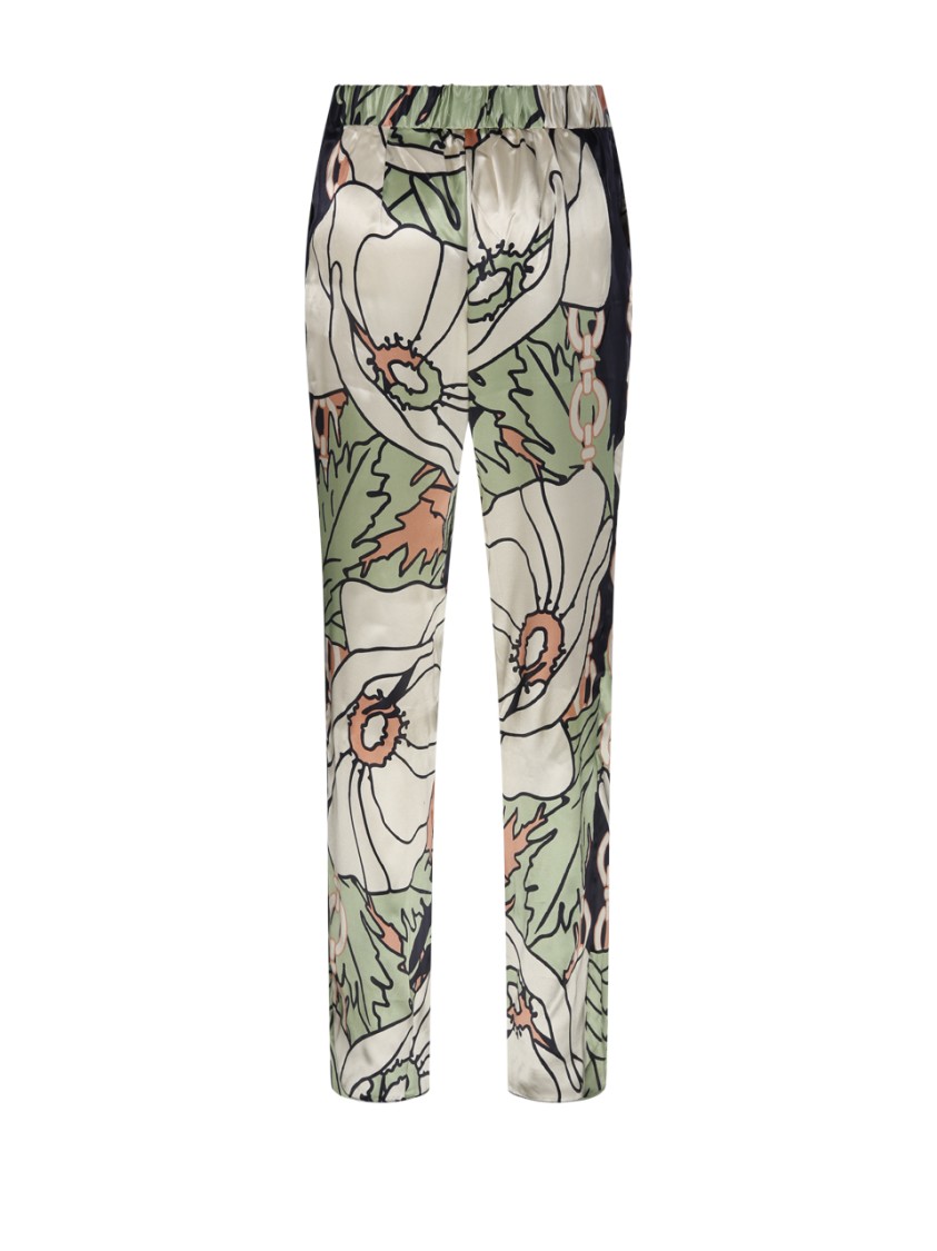 Juan De Dios Floral Print Pants In Multicolor