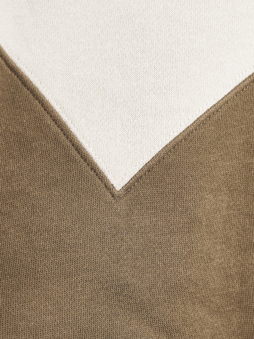 Isabel Marant Étoile Color-blocked Graphic Knit Sweater With Relaxed Fit In Neutral