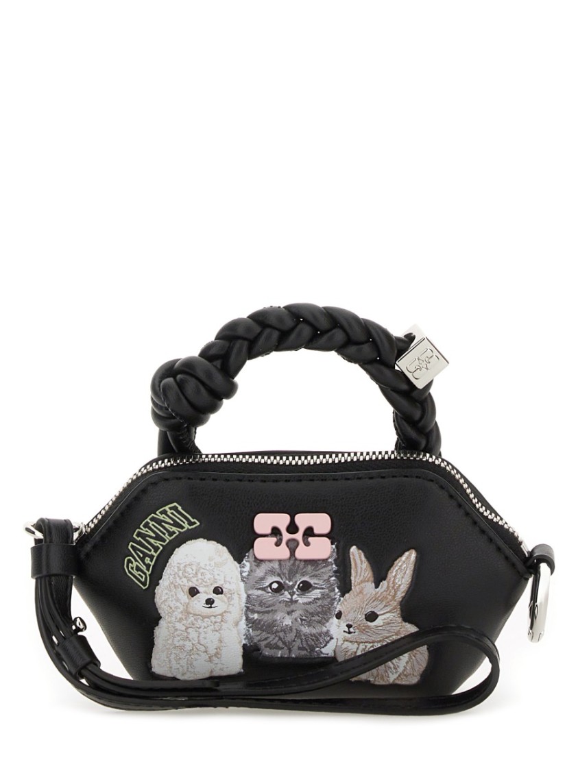 Ganni Women Nano Bou Animals Handbag