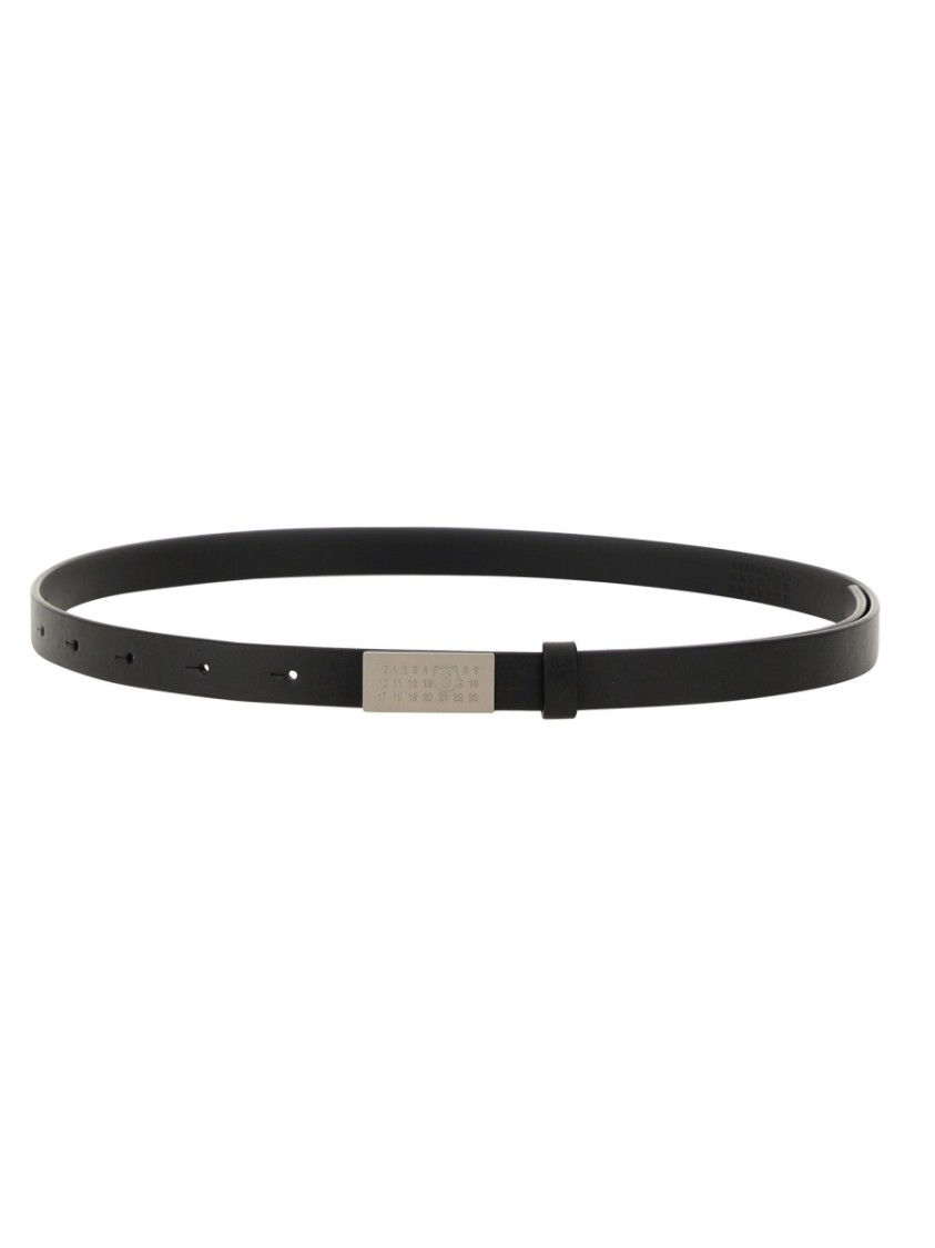 Mm6 Maison Margiela Numeric Belt In Black