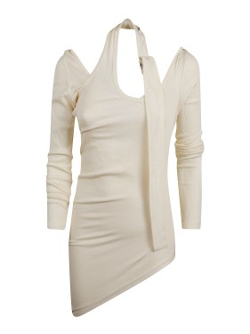 Jean Paul Gaultier Dress Rib Cotton Lingerie Garter | THE LIST